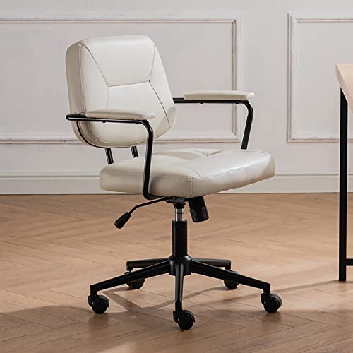 DGDHHSFJDJ Komfortabler Chefsessel, höhenverstellbar, Computerstuhl mit Rollendesign, mittelhoher Rückenlehne. Kombiniert Büro- und Freizeitloungefunktionen/grün / 66 * 82-92 cm von DGDHHSFJDJ