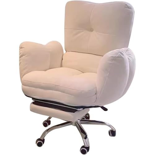 DGDHHSFJDJ Lazy Sofa Gaming-Relaxsessel für Schlafzimmer, ergonomische Lift-Sessel-Rückenlehne, verstellbares Home-Office-Computer-Arbeitszimmer (mit Fußstütze) von DGDHHSFJDJ