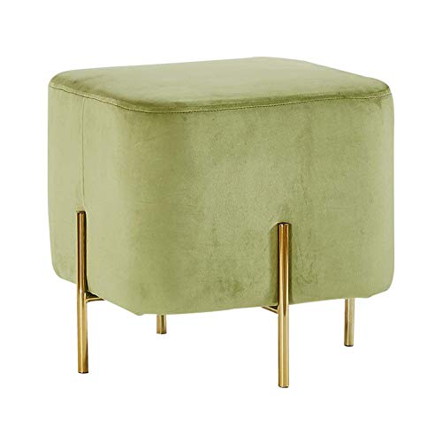 DGDHHSFJDJ Luxuriöser Ottoman aus Samt mit goldenen Beinen, stilvoller Fußhocker für Wohnzimmer oder Schlafzimmer, Dunkelgrau, 45 x 43 cm DGDHHSFJDJ Luxuriöser Ottoman aus Samt mit goldenen Beinen, stilvoller Fußhocker für Wohnzimmer oder Schlafzimmer, Dunkelgrau, 45 x 43 cm von DGDHHSFJDJ