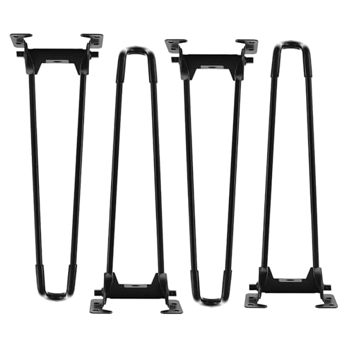 DGDHHSFJDJ Moderne, klappbare Tischbeine für Gabeltische, Café- und Barbeine im Industriestil, weißes Schmiedeeisen mit Schrauben, 50 cm – perfekt für ESS- und Couchtische von DGDHHSFJDJ