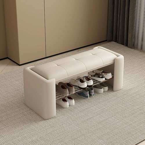 DGDHHSFJDJ Moderne Schuhregalbank für den Eingangsbereich mit gepolsterter Sitzfläche, Schuhaufbewahrung für den Flur, für Wohnzimmer und Schlafzimmer DGDHHSFJDJ Moderne Schuhregalbank für den Eingangsbereich mit gepolsterter Sitzfläche, Schuhaufbewahrung für den Flur, für Wohnzimmer und Schlafzimmer von DGDHHSFJDJ