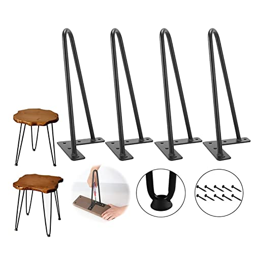 DGDHHSFJDJ Moderne Tischbeine aus Metall, 4er-Set, 85 cm Höhe, 2-Stangen-Design für Wohnmöbel – ideal für Couchtisch, Bank, Stuhl, Schreibtisch, inklusive Schrauben und Fußschoner von DGDHHSFJDJ