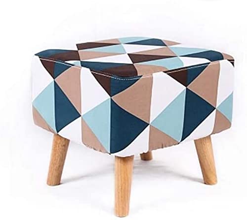 DGDHHSFJDJ Moderner, quadratischer, gepolsterter Fußhocker, Ottoman-Pouf – großer Blauer Hocker mit Holzbeinen, 40 x 40 x 40 cm, stilvolle Fußstütze für Wohnzimmer, Schlafzimmer und Büro DGDHHSFJDJ Moderner, quadratischer, gepolsterter Fußhocker, Ottoman-Pouf – großer Blauer Hocker mit Holzbeinen, 40 x 40 x 40 cm, stilvolle Fußstütze für Wohnzimmer, Schlafzimmer und Büro von DGDHHSFJDJ