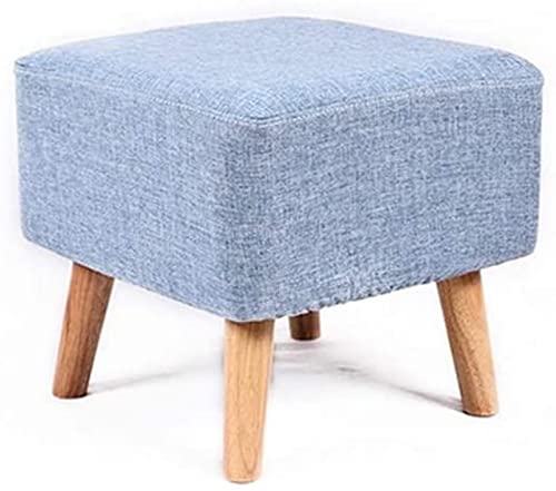 DGDHHSFJDJ Moderner, quadratischer, gepolsterter Fußhocker, Ottoman-Pouf – großer Blauer Hocker mit Holzbeinen, 40 x 40 x 40 cm, stilvolle Fußstütze für Wohnzimmer, Schlafzimmer und Büro DGDHHSFJDJ Moderner, quadratischer, gepolsterter Fußhocker, Ottoman-Pouf – großer Blauer Hocker mit Holzbeinen, 40 x 40 x 40 cm, stilvolle Fußstütze für Wohnzimmer, Schlafzimmer und Büro von DGDHHSFJDJ