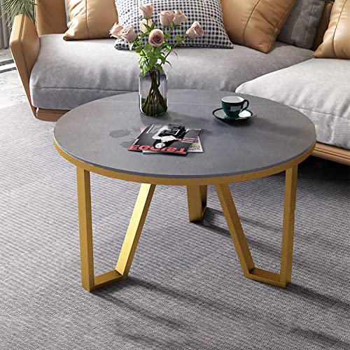 DGDHHSFJDJ Moderner, runder Couchtisch aus Schiefer für das Wohnzimmer. Stilvolle Platte aus Sinterstein und Stabiler Metallrahmen. Perfekter Akzenttisch für kleine Räume und Sofabereiche. DGDHHSFJDJ Moderner, runder Couchtisch aus Schiefer für das Wohnzimmer. Stilvolle Platte aus Sinterstein und Stabiler Metallrahmen. Perfekter Akzenttisch für kleine Räume und Sofabereiche. von DGDHHSFJDJ