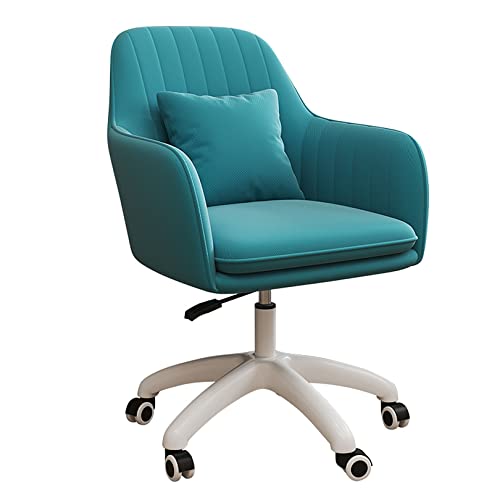 DGDHHSFJDJ Moderner Bürostuhl aus Samt, 360° drehbar und höhenverstellbar, ergonomischer Schreibtischstuhl mit niedriger Rückenlehne und Rollen für Schlafzimmer/Frisiertisch/Arbeitszimmer von DGDHHSFJDJ