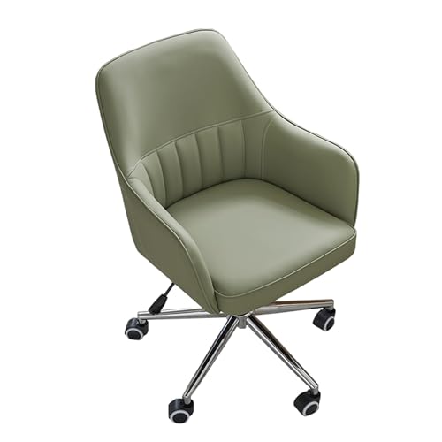DGDHHSFJDJ Moderner Drehstuhl aus Leder für das Homeoffice, höhenverstellbar, ergonomischer Computersessel für Schlafzimmer, Arbeitszimmer, kleine Räume, gepolsterter Arbeitsstuhl mit Rollen DGDHHSFJDJ Moderner Drehstuhl aus Leder für das Homeoffice, höhenverstellbar, ergonomischer Computersessel für Schlafzimmer, Arbeitszimmer, kleine Räume, gepolsterter Arbeitsstuhl mit Rollen von DGDHHSFJDJ