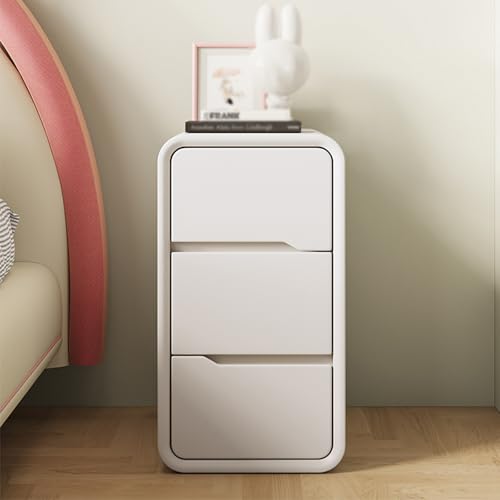 DGDHHSFJDJ Moderner Nachttisch aus Holz mit 3 Schubladen, Nachttisch im cremefarbenen Stil für kleine Aufbewahrung, minimalistischen Design DGDHHSFJDJ Moderner Nachttisch aus Holz mit 3 Schubladen, Nachttisch im cremefarbenen Stil für kleine Aufbewahrung, minimalistischen Design von DGDHHSFJDJ