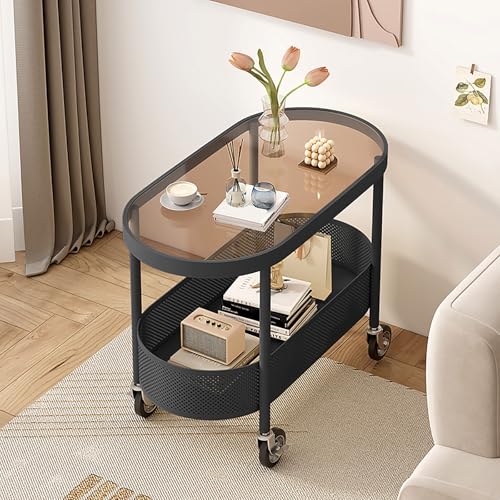 DGDHHSFJDJ Moderner ovaler Couchtisch – Glasplatte mit Stauraum und Rollen. Vielseitig einsetzbar für Wohnzimmer, Büro oder Wohnung. Einfach zu montieren DGDHHSFJDJ Moderner ovaler Couchtisch – Glasplatte mit Stauraum und Rollen. Vielseitig einsetzbar für Wohnzimmer, Büro oder Wohnung. Einfach zu montieren von DGDHHSFJDJ