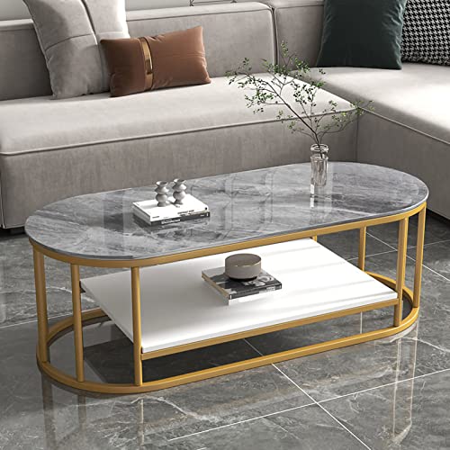 DGDHHSFJDJ Moderner ovaler Couchtisch – Platte aus Sinterstein mit Stahlrahmen. Mit Ablagefläche, perfekt für Wohnzimmer, Büro oder Café. Einfach zu montieren DGDHHSFJDJ Moderner ovaler Couchtisch – Platte aus Sinterstein mit Stahlrahmen. Mit Ablagefläche, perfekt für Wohnzimmer, Büro oder Café. Einfach zu montieren von DGDHHSFJDJ