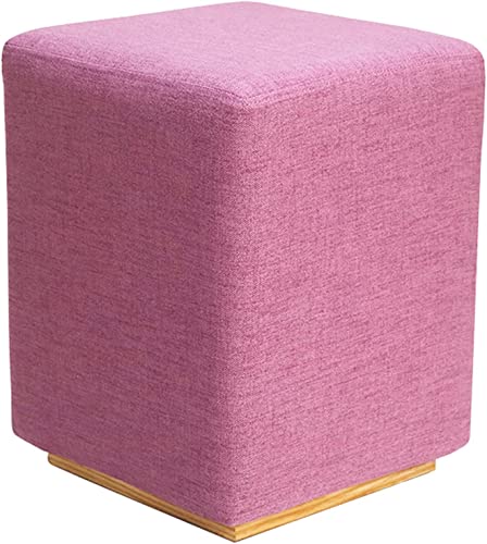 DGDHHSFJDJ Moderner quadratischer gepolsterter Fußhocker Ottoman mit gepolstertem Schaumstoffsitz für den Schminktisch von DGDHHSFJDJ