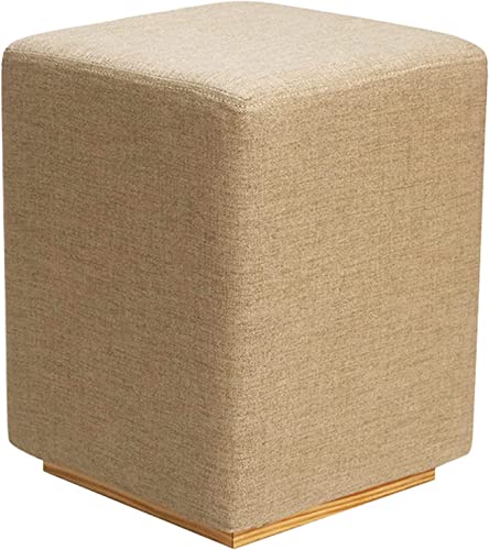 DGDHHSFJDJ Moderner quadratischer gepolsterter Fußhocker Ottoman mit gepolstertem Schaumstoffsitz für den Schminktisch von DGDHHSFJDJ