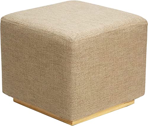 DGDHHSFJDJ Moderner quadratischer gepolsterter Fußhocker Ottoman mit gepolstertem Schaumstoffsitz für den Schminktisch von DGDHHSFJDJ