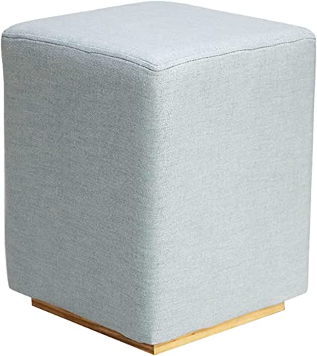 DGDHHSFJDJ Moderner quadratischer gepolsterter Fußhocker Ottoman mit gepolstertem Schaumstoffsitz für den Schminktisch von DGDHHSFJDJ