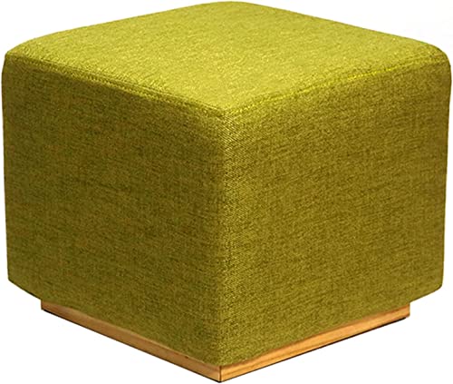 DGDHHSFJDJ Moderner quadratischer gepolsterter Fußhocker Ottoman mit gepolstertem Schaumstoffsitz für den Schminktisch von DGDHHSFJDJ