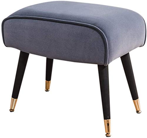 DGDHHSFJDJ Moderner rosa Fußhocker – europäische Stoffsofabank, stilvolle Frisiertisch-Fußstütze und Schuhwechselhocker für das Wohnzimmer, 52 x 33 x 45 cm – Elegante Wohnmöbel von DGDHHSFJDJ