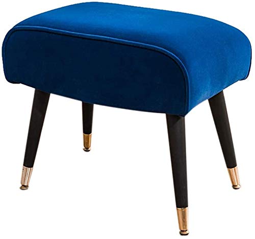 DGDHHSFJDJ Moderner rosa Fußhocker – europäische Stoffsofabank, stilvolle Frisiertisch-Fußstütze und Schuhwechselhocker für das Wohnzimmer, 52 x 33 x 45 cm – Elegante Wohnmöbel von DGDHHSFJDJ