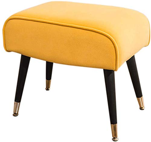 DGDHHSFJDJ Moderner rosa Fußhocker – europäische Stoffsofabank, stilvolle Frisiertisch-Fußstütze und Schuhwechselhocker für das Wohnzimmer, 52 x 33 x 45 cm – Elegante Wohnmöbel von DGDHHSFJDJ