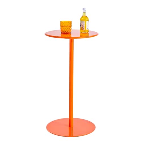 DGDHHSFJDJ Orangefarbener, runder Kneipentisch – Cocktailtisch aus Metall in Thekenhöhe, moderner Frühstücks- und Küchentisch für ESS- oder Wohnzimmer DGDHHSFJDJ Orangefarbener, runder Kneipentisch – Cocktailtisch aus Metall in Thekenhöhe, moderner Frühstücks- und Küchentisch für ESS- oder Wohnzimmer von DGDHHSFJDJ