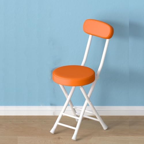 DGDHHSFJDJ Orangefarbener, tragbarer, zusammenklappbarer Barhocker mit Lederkissen – kompaktes Design für die Hausbar in der Wohnung, langlebig und platzsparend DGDHHSFJDJ Orangefarbener, tragbarer, zusammenklappbarer Barhocker mit Lederkissen – kompaktes Design für die Hausbar in der Wohnung, langlebig und platzsparend von DGDHHSFJDJ