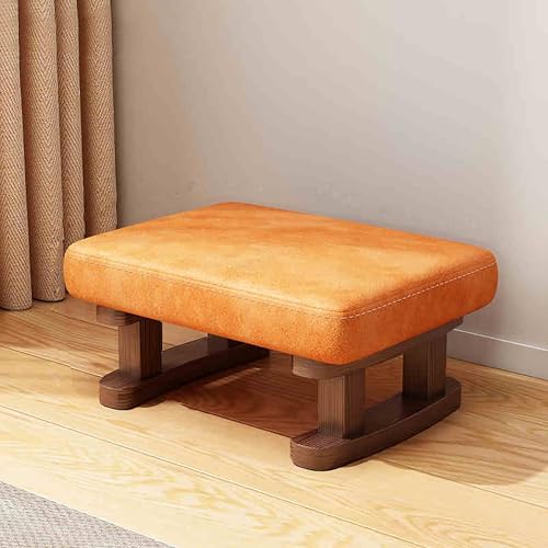 DGDHHSFJDJ Ottomane Bank Fußhocker, Leder Pouffe Fußhocker, Kleiner Couchtisch für Wohnzimmer und Schlafzimmer von DGDHHSFJDJ