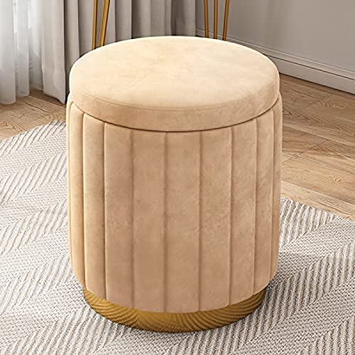 DGDHHSFJDJ Pouf de Rangement Rond en Velours Avec Base dorée – Tabouret Repose-Pieds moelleux de Grande capacité et Fauteuil de coiffeuse Pour UNE décoration intérieure élégante – Peluche DGDHHSFJDJ Pouf de Rangement Rond en Velours Avec Base dorée – Tabouret Repose-Pieds moelleux de Grande capacité et Fauteuil de coiffeuse Pour UNE décoration intérieure élégante – Peluche von DGDHHSFJDJ