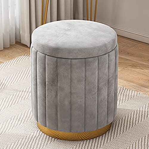 DGDHHSFJDJ Pouf de Rangement Rond en Velours Avec Base dorée – Tabouret Repose-Pieds moelleux de Grande capacité et Fauteuil de coiffeuse Pour UNE décoration intérieure élégante – Peluche DGDHHSFJDJ Pouf de Rangement Rond en Velours Avec Base dorée – Tabouret Repose-Pieds moelleux de Grande capacité et Fauteuil de coiffeuse Pour UNE décoration intérieure élégante – Peluche von DGDHHSFJDJ