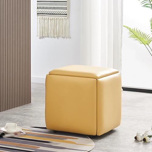 DGDHHSFJDJ Pouf en Cuir Avec roulettes pivotantes, Tabouret de canapé empilable 5 en 1 Pour fêtes en Plein air et Organisation de vanité DGDHHSFJDJ Pouf en Cuir Avec roulettes pivotantes, Tabouret de canapé empilable 5 en 1 Pour fêtes en Plein air et Organisation de vanité von DGDHHSFJDJ