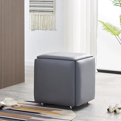 DGDHHSFJDJ Pouf en Cuir Avec roulettes pivotantes, Tabouret de canapé empilable 5 en 1 Pour fêtes en Plein air et Organisation de vanité DGDHHSFJDJ Pouf en Cuir Avec roulettes pivotantes, Tabouret de canapé empilable 5 en 1 Pour fêtes en Plein air et Organisation de vanité von DGDHHSFJDJ
