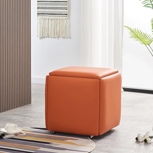 DGDHHSFJDJ Pouf en Cuir Avec roulettes pivotantes, Tabouret de canapé empilable 5 en 1 Pour fêtes en Plein air et Organisation de vanité DGDHHSFJDJ Pouf en Cuir Avec roulettes pivotantes, Tabouret de canapé empilable 5 en 1 Pour fêtes en Plein air et Organisation de vanité von DGDHHSFJDJ