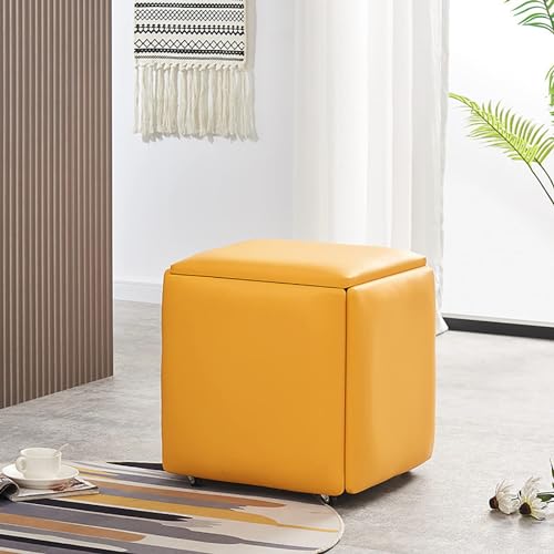 DGDHHSFJDJ Pouf en Cuir Avec roulettes pivotantes, Tabouret de canapé empilable 5 en 1 Pour fêtes en Plein air et Organisation de vanité DGDHHSFJDJ Pouf en Cuir Avec roulettes pivotantes, Tabouret de canapé empilable 5 en 1 Pour fêtes en Plein air et Organisation de vanité von DGDHHSFJDJ
