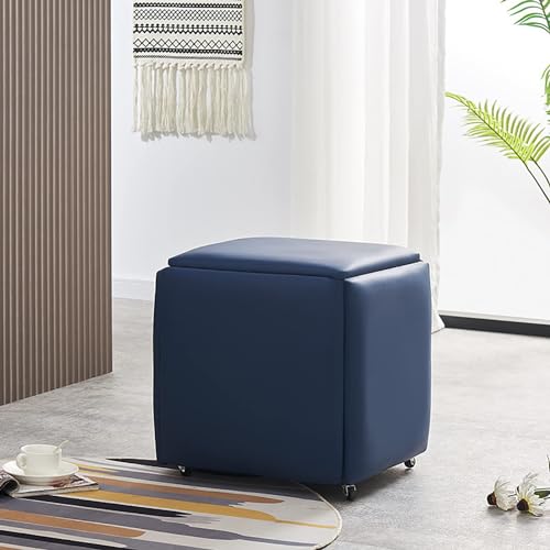 DGDHHSFJDJ Pouf en Cuir Avec roulettes pivotantes, Tabouret de canapé empilable 5 en 1 Pour fêtes en Plein air et Organisation de vanité DGDHHSFJDJ Pouf en Cuir Avec roulettes pivotantes, Tabouret de canapé empilable 5 en 1 Pour fêtes en Plein air et Organisation de vanité von DGDHHSFJDJ