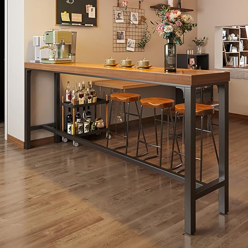 DGDHHSFJDJ Rechteckiger Stehtisch - Verstellbarer hoher Frühstücks-Esstisch mit Theke und Fußstütze, Pub-Schreibtisch mit Metallrahmen für kleine Räume, Küche und Wohnzimmer DGDHHSFJDJ Rechteckiger Stehtisch - Verstellbarer hoher Frühstücks-Esstisch mit Theke und Fußstütze, Pub-Schreibtisch mit Metallrahmen für kleine Räume, Küche und Wohnzimmer von DGDHHSFJDJ