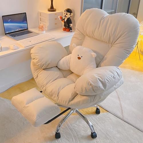 DGDHHSFJDJ Relaxsessel, weicher Arbeits- und Gaming-Stuhl, 90°-130° verstellbar, ergonomischer Bürostuhl, Lazy Sofa fürs Schlafzimmer, mit technischen Stoffen von DGDHHSFJDJ