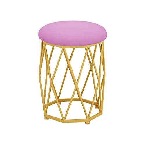 DGDHHSFJDJ Repose-Pieds Rond Moderne en Velours gris rembourré, Avec Pieds en métal doré - Repose-Pieds de coiffeuse, Tabouret, Chaise de coiffeuse, siège de Table d'appoint DGDHHSFJDJ Repose-Pieds Rond Moderne en Velours gris rembourré, Avec Pieds en métal doré - Repose-Pieds de coiffeuse, Tabouret, Chaise de coiffeuse, siège de Table d'appoint von DGDHHSFJDJ