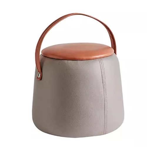 DGDHHSFJDJ Rosa Kunstleder Klappbarer Ottoman-Schminksessel mit Stauraum für Heimdekoration, Spielzeugkiste und Decke von DGDHHSFJDJ