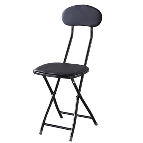 DGDHHSFJDJ Roter, gepolsterter, klappbarer Barhocker aus PU-Leder mit Rückenlehne – Klappbarer Hocker in Thekenhöhe, kein Zusammenbau erforderlich, tragbares Design, Sitzhöhe 45 cm DGDHHSFJDJ Roter, gepolsterter, klappbarer Barhocker aus PU-Leder mit Rückenlehne – Klappbarer Hocker in Thekenhöhe, kein Zusammenbau erforderlich, tragbares Design, Sitzhöhe 45 cm von DGDHHSFJDJ