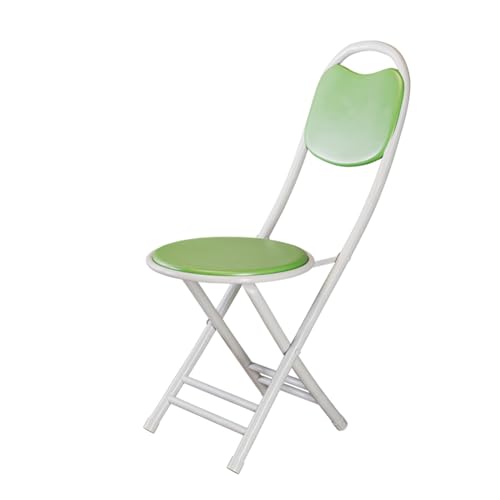 DGDHHSFJDJ Runder, klappbarer Barhocker – Tragbarer, gepolsterter Stuhl für Erwachsene, Küchen und Camping, Sitzhöhe 46 cm, Tragkraft 100 kg, Blau von DGDHHSFJDJ