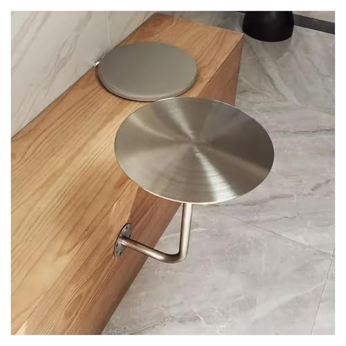 DGDHHSFJDJ Runder Beistelltisch aus Edelstahl – L-förmiger Bistro-Design-Multifunktions-Akzenttisch für die Küche, den Balkon oder den Garten oder die Kneipe DGDHHSFJDJ Runder Beistelltisch aus Edelstahl – L-förmiger Bistro-Design-Multifunktions-Akzenttisch für die Küche, den Balkon oder den Garten oder die Kneipe von DGDHHSFJDJ