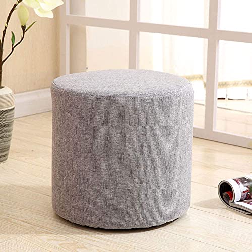 DGDHHSFJDJ Runder Ottoman-Fußhocker aus Stoff – Rutschfester, verschleißfester Hocker aus Massivholz für Wohnzimmer, Schlafzimmer und Flur – Stilvoller Pouf für Komfort und Dekoration DGDHHSFJDJ Runder Ottoman-Fußhocker aus Stoff – Rutschfester, verschleißfester Hocker aus Massivholz für Wohnzimmer, Schlafzimmer und Flur – Stilvoller Pouf für Komfort und Dekoration von DGDHHSFJDJ