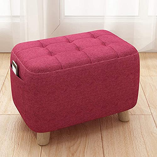 DGDHHSFJDJ Runder Pouf, Ottomane, Fußhocker, gepolsterter Pouf für kleine Sitze, Fußstütze mit Beinen aus echtem Holz, Heim- und Bürodekor, kompakte Größe, 43,2 x 25,4 x 27,9 cm DGDHHSFJDJ Runder Pouf, Ottomane, Fußhocker, gepolsterter Pouf für kleine Sitze, Fußstütze mit Beinen aus echtem Holz, Heim- und Bürodekor, kompakte Größe, 43,2 x 25,4 x 27,9 cm von DGDHHSFJDJ