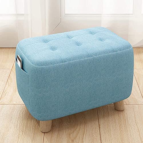 DGDHHSFJDJ Runder Pouf, Ottomane, Fußhocker, gepolsterter Pouf für kleine Sitze, Fußstütze mit Beinen aus echtem Holz, Heim- und Bürodekor, kompakte Größe, 43,2 x 25,4 x 27,9 cm DGDHHSFJDJ Runder Pouf, Ottomane, Fußhocker, gepolsterter Pouf für kleine Sitze, Fußstütze mit Beinen aus echtem Holz, Heim- und Bürodekor, kompakte Größe, 43,2 x 25,4 x 27,9 cm von DGDHHSFJDJ