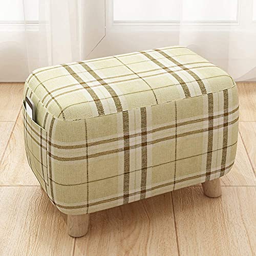 DGDHHSFJDJ Runder Pouf, Ottomane, Fußhocker, gepolsterter Pouf für kleine Sitze, Fußstütze mit Beinen aus echtem Holz, Heim- und Bürodekor, kompakte Größe, 43,2 x 25,4 x 27,9 cm DGDHHSFJDJ Runder Pouf, Ottomane, Fußhocker, gepolsterter Pouf für kleine Sitze, Fußstütze mit Beinen aus echtem Holz, Heim- und Bürodekor, kompakte Größe, 43,2 x 25,4 x 27,9 cm von DGDHHSFJDJ