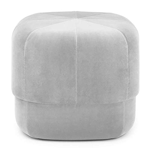 DGDHHSFJDJ Runder osmanischer Fußhocker aus Samt, gepolsterter Pouf für das Wohnzimmer, stilvoller niedriger Pouffe-Sitz, gemütliche Wohndekoration, vielseitige Fußstütze, moderner Möbelakzent von DGDHHSFJDJ