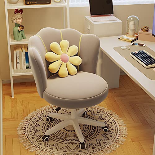 DGDHHSFJDJ Schlafzimmer-Schminkstuhl, moderner Bürostuhl mit Rollen, geeignet für Büro, Schlafzimmer, Schminktisch/Rosa / 45x48x85cm von DGDHHSFJDJ