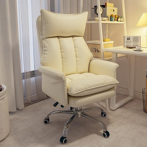 DGDHHSFJDJ Schreibtischstühle für das Home Office, PU-Lederdesign mit Verstellbarer Rückenlehne. Perfekt als ergonomischer Bürostuhl oder gemütliches Wohnzimmersofa von DGDHHSFJDJ