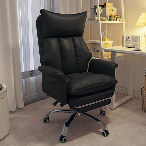DGDHHSFJDJ Schreibtischstühle für zu Hause, Schreibtischsitz aus PU-Leder, ergonomischer Liegestuhl für Gaming, Arbeitszimmer, Büro, Lazy Sofa für Schlafzimmer und Wohnzimmer von DGDHHSFJDJ