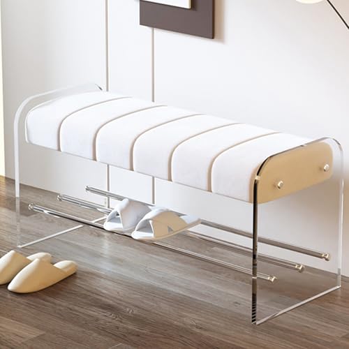 DGDHHSFJDJ Schuhbank, Multifunktions-Aufbewahrungsregal für den Eingangsbereich mit Kissen, Schuhregal aus Acryl, Schuhaufbewahrungs-Organizer für Flur und Eingangsbereich DGDHHSFJDJ Schuhbank, Multifunktions-Aufbewahrungsregal für den Eingangsbereich mit Kissen, Schuhregal aus Acryl, Schuhaufbewahrungs-Organizer für Flur und Eingangsbereich von DGDHHSFJDJ