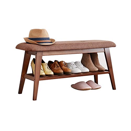 DGDHHSFJDJ Schuhregalbank für den Eingangsbereich mit Stoffaufbewahrung, Perfekter Sitzbank für Flur, Eingangsbereich, Schrank, Schlafzimmer, Naturholz-Finish, Länge 60 cm DGDHHSFJDJ Schuhregalbank für den Eingangsbereich mit Stoffaufbewahrung, Perfekter Sitzbank für Flur, Eingangsbereich, Schrank, Schlafzimmer, Naturholz-Finish, Länge 60 cm von DGDHHSFJDJ