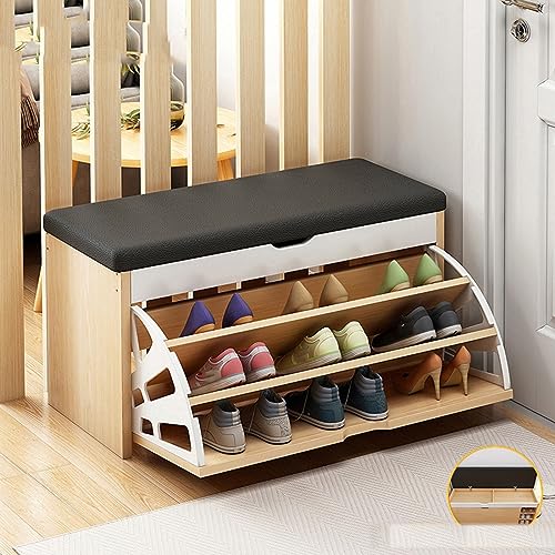 DGDHHSFJDJ Schuhschrank, Schuhregal für den Eingangsbereich mit oberem Ablagefach, freistehender Schuhschrank aus Holz, versteckte Schublade und Regale für Wohnzimmer, Flur, Wohnung DGDHHSFJDJ Schuhschrank, Schuhregal für den Eingangsbereich mit oberem Ablagefach, freistehender Schuhschrank aus Holz, versteckte Schublade und Regale für Wohnzimmer, Flur, Wohnung von DGDHHSFJDJ